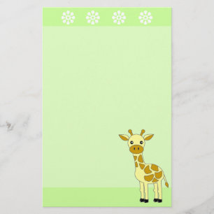 Cute Giraffe Stationery