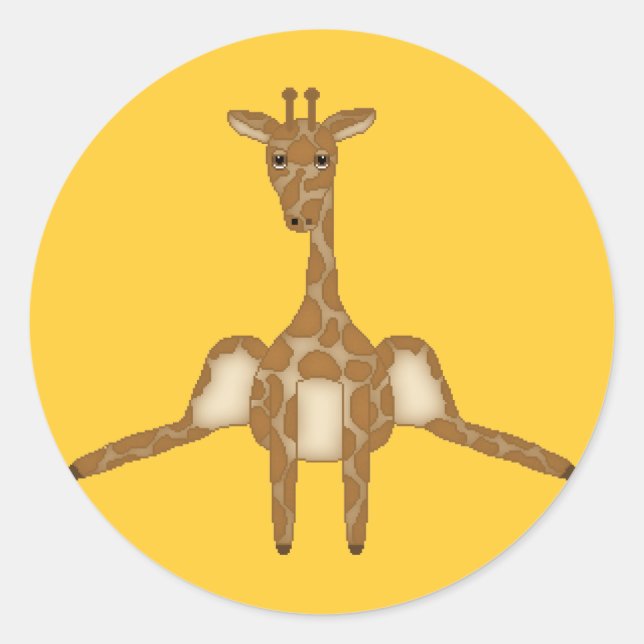 Cute Giraffe Sticker (Front)