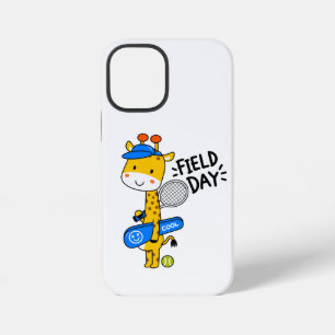 Cute Giraffe Tennis Field Day – Fun Sports Charact iPhone 12 Mini Case