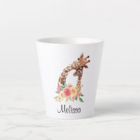 Cute Giraffe Watercolor Mum & Baby