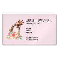 Cute Giraffe Watercolor Mum & Baby