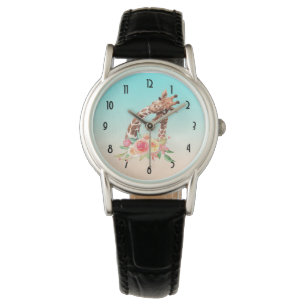 Cute Giraffe Watercolor Mum & Baby Watch