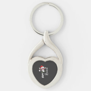 Cute Giraffe With Santa Hat Merry Xmas Giraffe Lov Key Ring