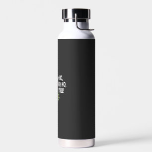 Cute Giraffe With Santa Hat Merry Xmas Giraffe Lov Water Bottle