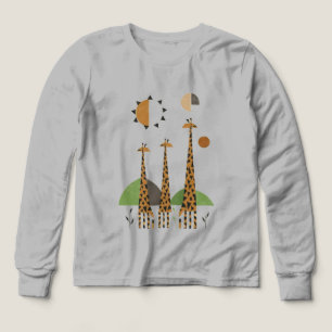Cute giraffes in the woods