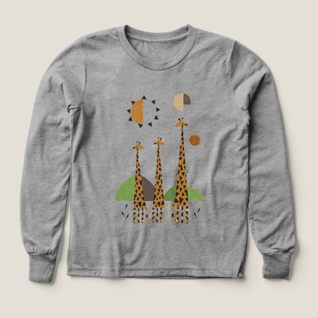 Cute giraffes in the woods (Design Front)