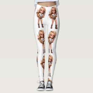 Cute Girl Bonita Chica Thunder_Cove Leggings
