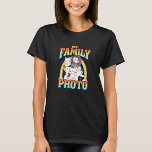 Cute Girl Cats Rainbow Family Photo Cat Lovers Own T-Shirt