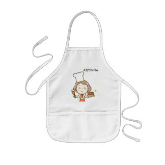 Cute Girl Chef Kids Apron