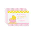 Cute Girl Chick Book Request for Baby Shower