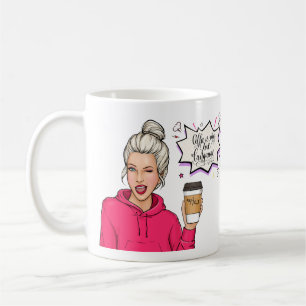 Cute Girl Coffee Lover Gift Mug