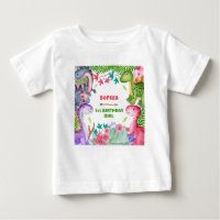 Cute Girl Dinosaur 1st Birthday Party