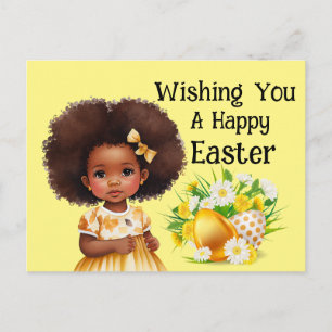 Cute Girl Easter  Postcard