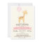 Cute Girl Giraffe, Jungle Zoo Animal Baby Shower