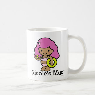 Cute girl Lifeguard with lifesaver Coffee Mug