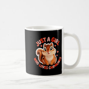 Cute Girl Loves Chipmunks Costume Kids Boys Girls  Coffee Mug