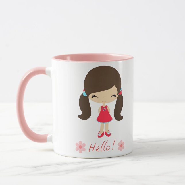 Cute girl  mug (Left)