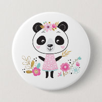 Cute Girl Pink Panda
