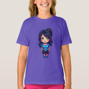 Cute girl pixelart  T-Shirt