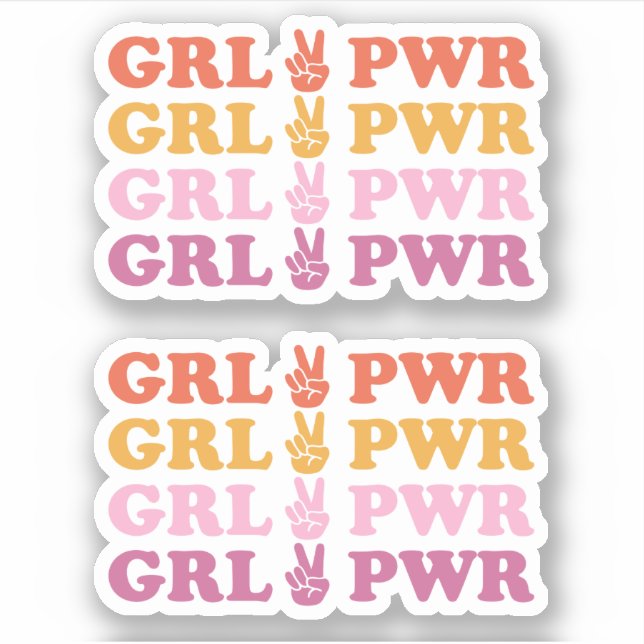 Cute Girl Power Peace Sign (Front)