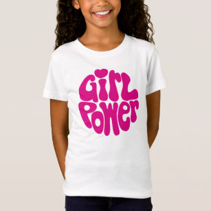 Cute Girl Power with Heart T-Shirt