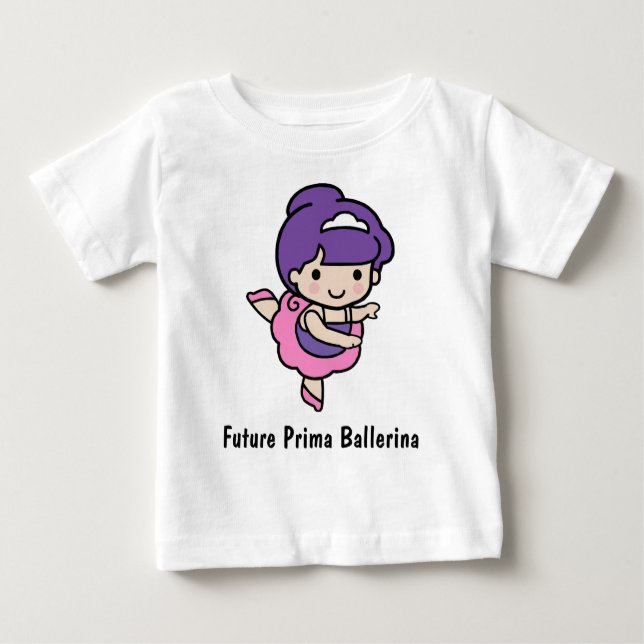 Cute girl Prima Ballerina Baby T-Shirt (Front)