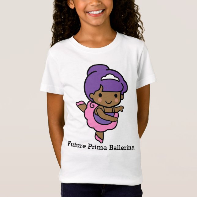 Cute girl Prima Ballerina T-Shirt (Front)
