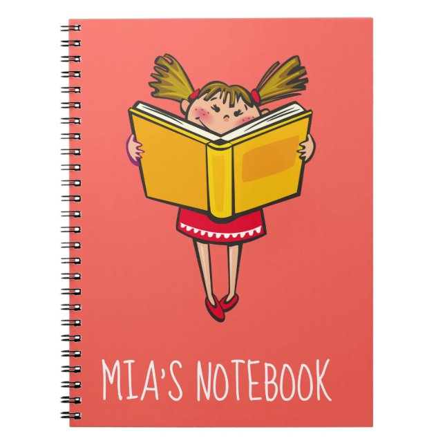 Cute girl reading a book geek girl (Front)