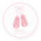 Cute Girl Shoes Ballerina Baby Shower Labels