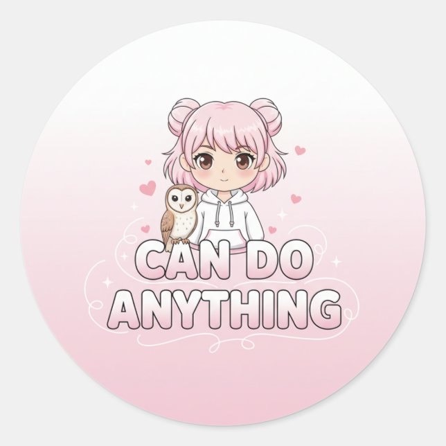 Cute girl stickers  (Front)