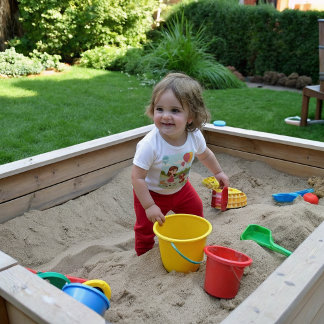 Cute Girl with Dog & Balloons  Baby T-Shirt