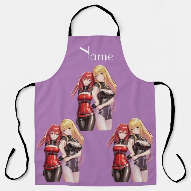 Cute Girls Anime Thunder_Cove Apron (Front)