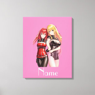 Cute Girls Anime Thunder_Cove Canvas Print