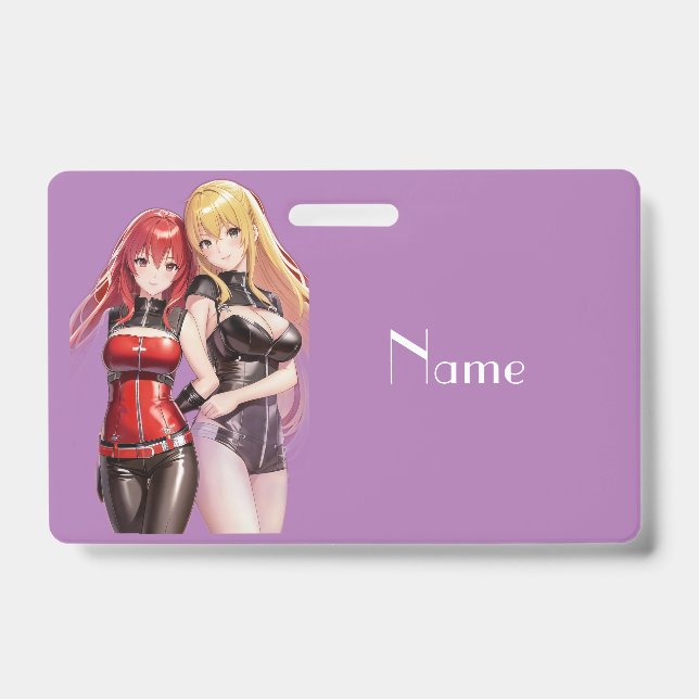 Cute Girls Anime Thunder_Cove ID Badge (Front)