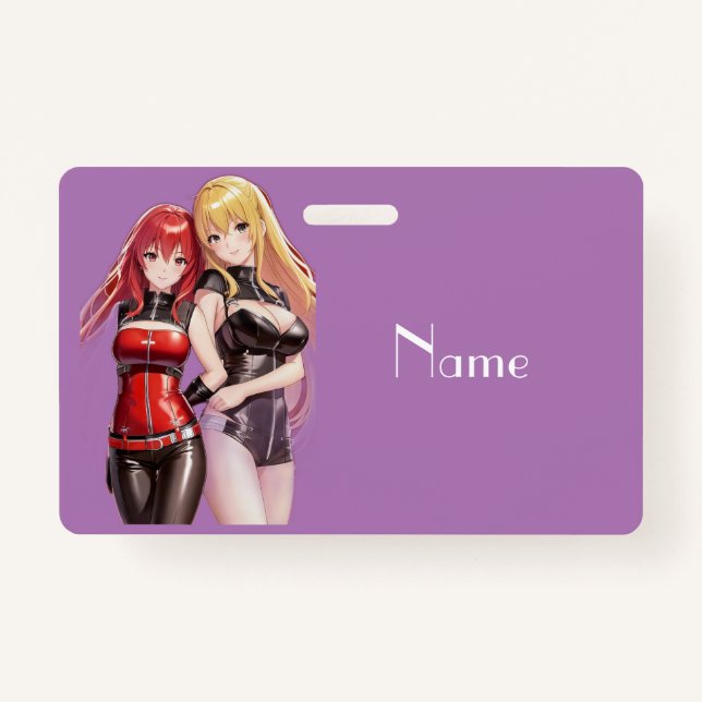 Cute Girls Anime Thunder_Cove ID Badge (Front)