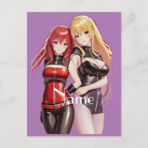 Cute Girls Anime Thunder_Cove Postcard