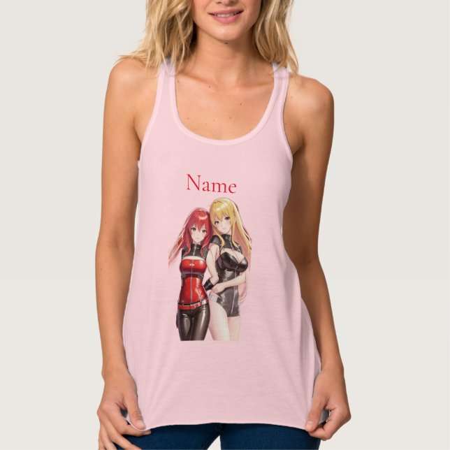 Cute Girls Anime Thunder_Cove Singlet (Front)
