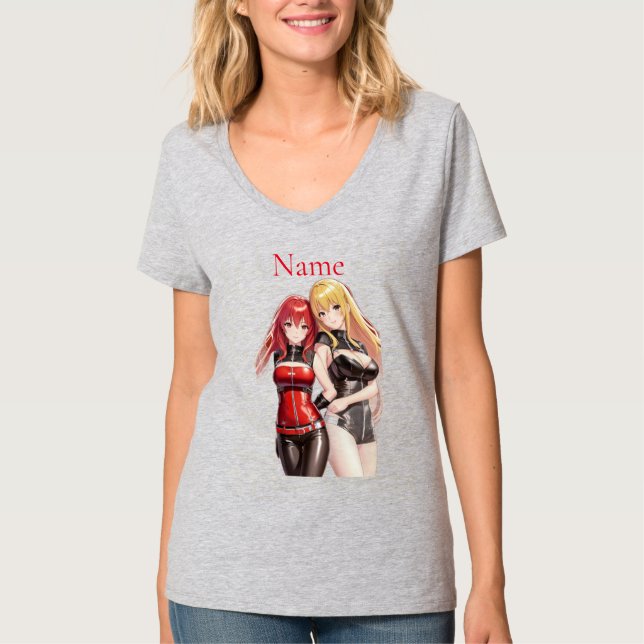 Cute Girls Anime Thunder_Cove  T-Shirt (Front)