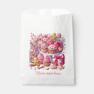 Cute girls baby cupcake shower  favour bags