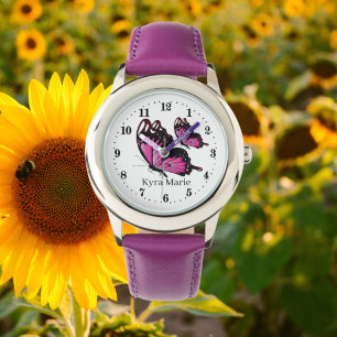 cute girls butterfly lovers add name Watch 