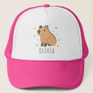 Cute Girls Capybara Name Kids Trucker Hat