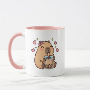 Cute Girls Capybara Ramen Kawaii Tea Kawaii Capy Mug