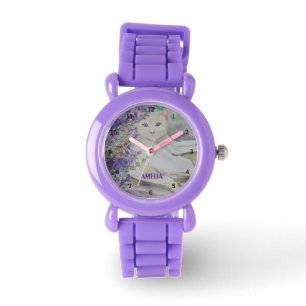 Cute Girls Cat Animal Kids Kitty Kitten Watch