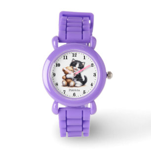 Cute girls cat lovers add name watch