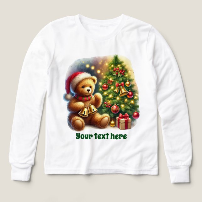 Cute girls Country bear customisable  (Design Front)