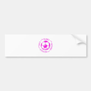 Cute Girls Eat Sleep Soccer Repeat - Youth Player Bumper Sticker