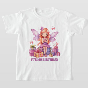 Cute girl's fairy Birthday party T-Shirt
