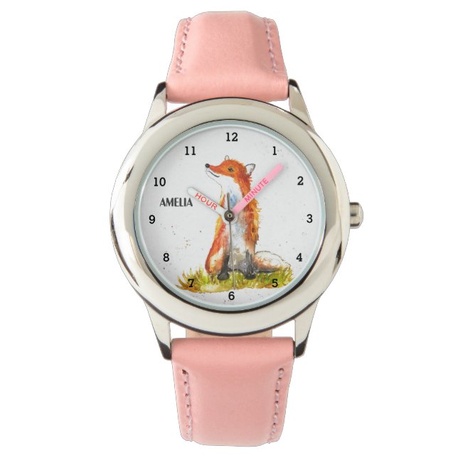 Cute Girls Fox Animal Kids Wildlife Woodland Watch (Front)