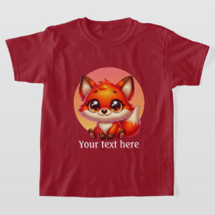 Cute girls fox lovers customisable T-Shirt