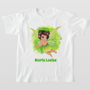 cute girls green fairy add name T-Shirt